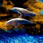 Delfines en ocre