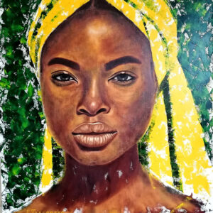 Oasis woman, Oil on canvas 80x70cm
